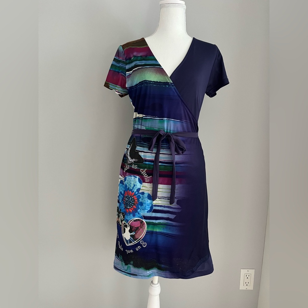 Desigual Printed Dress Size M